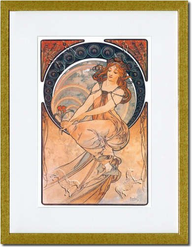 Gold Framed/Matted Print 17x23, Painting