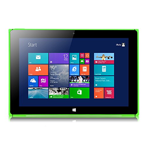 iRULU Walknbook 10.1 Inch, 32GB Hybrid Laptop, 2-In-1 Tablet, Microsoft Windows 8.1 and Bing, Detachable Keyboard With Stand (Green)