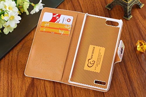 Crazy Panda NEW Huawei Ascend G6 Case Cute Colorful Painting ⅡPremium Vintage Flip Leather Wallet Card Open Pocket Case Stand Folio Cover Pouch for Huawei G6 (Venezia)