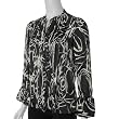 Loren D Pintucked Long Sleeve Bell Cuff Blouse
