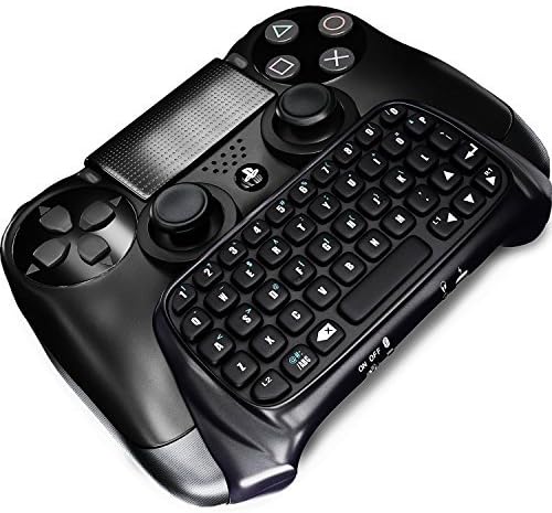 Donop Wireless Bluetooth Keyboard for Ps 4,mini Qwerty Chat Pad Chatpad Keypad Text Messenger Gamepad Adapter for Sony Play Station Ps 4 Game Gaming Joypad Controller Console[ Ps4 ]