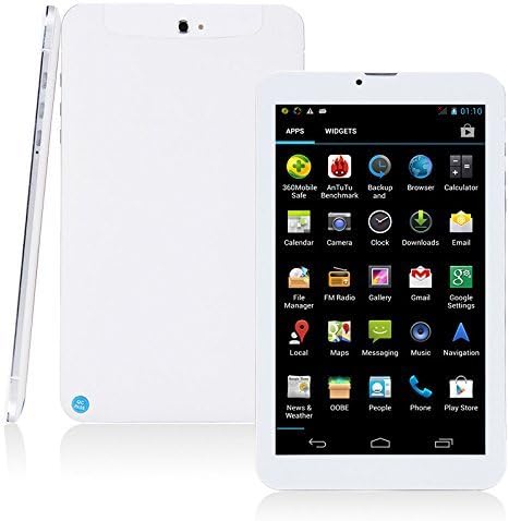 Toboy White 9 Inch Unlocked Dual Sim Card Phone Tablet 9 Inch 1024*600 3g Phone Call Tablet Pc Android 4.2 512mb/4gb Mtk6572 Dual Coredual Cameras Wifi Bluetooth GPS