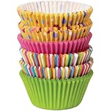 Wilton 415-8121 150-Pack Baking Cup, Dots/Stripes, Standard