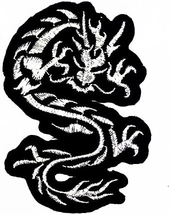 Chinese Dragon Kung Fu Martial Arts Biker Tattoo Applique Iron on Patch... with Free Gift... By Moodbeat Shop