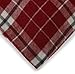 Amazon Brand – Pinzon Lightweight Cotton Flannel Duvet Cover - Full/Queen, Bordeaux Plaid