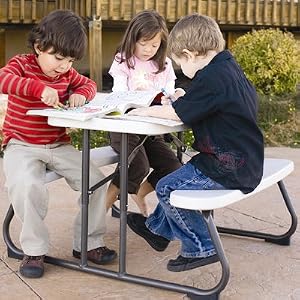 Lifetime Kids Folding Picnic Table (Almond)