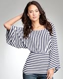 51fzEqdyHiL. SL160  So Striped Kimono Sleeve Top   PATRIOT BLUE/WHITE (XXS)