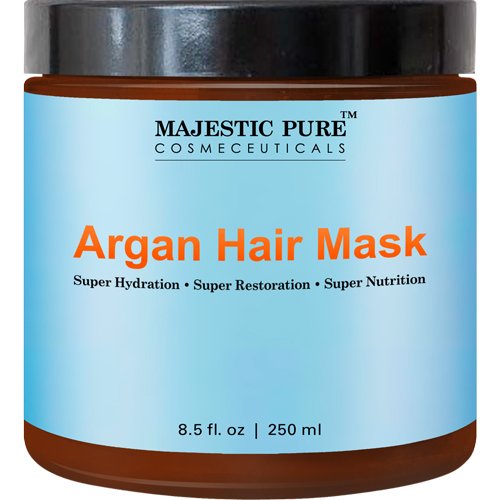 Majestic Pure Argan Oil Hair Mask, Hydrating & Restorative Hair Care Repair Mask, 8.5 Oz