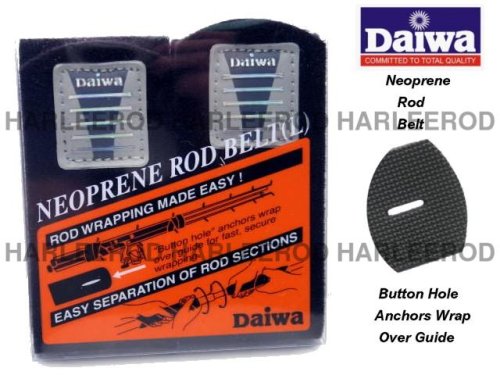 SportingGoods: Daiwa Neoprene Rod Belt Straps NRB L BK2P