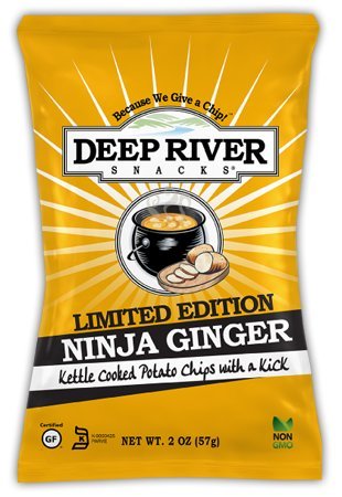 Deep River Snacks Special Edition Ninja Ginger Case of 24 - 2 oz Bags