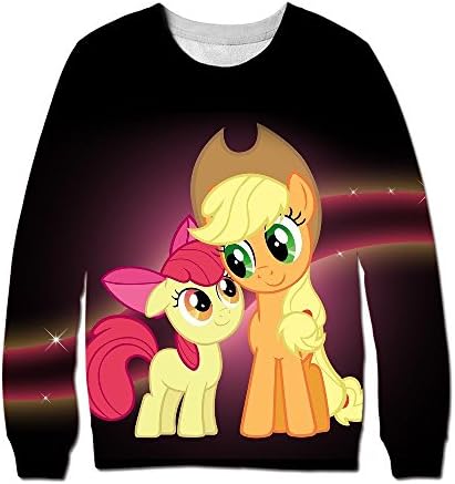 Custom my little pony Round Neck Sweatshirt Sweater Unisex Full Print