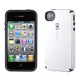 Speck Products CandyShell Glossy Case for iPhone 4/4S - 1 Pack - Carrying Case - Retail Packaging - White/Charcoal
