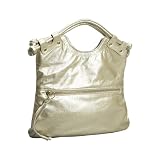 Pietro Alessandro Convertible Handbag: Metallic Leather