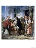 Edward Jenner Performing the First Vaccination Against Smallpox in 1796, 1879 Giclee Poster Print by Gaston Melingue, 12x16