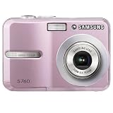 Samsung S760 Digital Camera - Pink (7.0MP, 3x Optical Zoom) 2.5 inch LCD