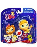 Littlest Pet Shop Sassiest Pet Pair Portable Gift Set - Lion (#1004) and Cat with Lion Mane (#1005)IMAGE