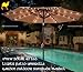 STRONG CAMEL 9'NEW SOLAR 40 LED LIGHTS PATIO UMBRELLA GARDEN OUTDOOR SUNSHADE MARKET-TAN