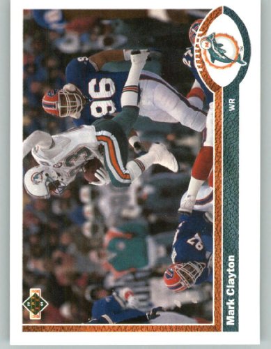 1991 Upper Deck #175 Mark Clayton - Miami Dolphins (Football Cards)