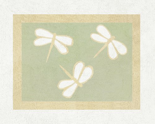 Green Dragonfly Dreams Accent Floor Rug by Sweet Jojo Designs