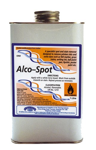 Alcospot Specialist Stain Remover. Removes Printer