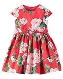 カーターズ Carter's フローラル ワンピース & ベビー・デポ モスリン ウォッシュクロス Floral Sateen Dress 3M (55-61cm) [並行輸入品]