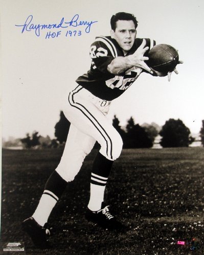 Raymond Berry Autographed/Hand Signed Baltimore Colts 16x20 Photo HOF 1973