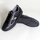 Observe 2 L Et Spm Leather Mens Shoes By Lacoste Footwear In Black/Graph Mens Shoes By Lacoste Footwear