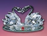 CRYSTAL WORLD Love Swans