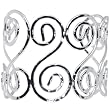 Silver Tone Swirl Cuff Bracelet