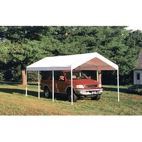 ShelterLogic Canopy White Cover with Enclosure Kit