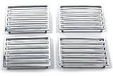 Produkt-Bild: L&uuml;ftungsgitter Abdeckungen, 4teiliges Set, passend f&uuml;r Peugeot 307. Ausf&uuml;hrung: Chrom