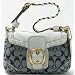 Coach Bleecker Signature Resort Denim Flap Hobo 11501