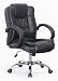 Quality Black Executive Office Chair with Chrome base
