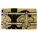 Welcome Mat Bleached-New Orleans Saints
