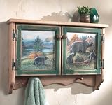 Review Black Forest Decor  / Black Bear Lodge Wall Cabinet