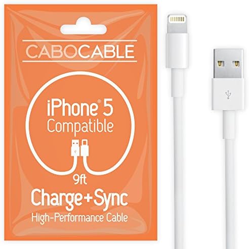 9 Foot iPhone 5 Lightning Cable, Compatible with iPhone 5 and newer Apple technologies