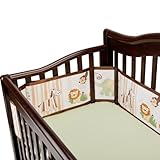 Breathablebaby Breathable Mesh Crib Bumper, Safari Fun