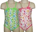 Girls Cute Swimsuit with Bows Age 1 - 12 Pink or Lime