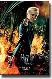 Harry Potter Poster - 2011 Movie Teaser Flyer - and Deathly Hallows Part 2 II 2011 Movie DH2A - Draco Malfoy Tom Felton