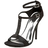 Playboy Womens Bella 2 Band Satin Ankle Strap