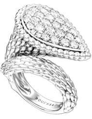 Boucheron Fine Womens Ring 18K White Gold Serpent Boheme JRG01894-53