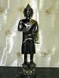 Standing Buddha Statue Garden Meditation Zen Brass Figurine India 32"