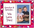 "Grandma & Grandpa, We Love You! - Picture Frame Gift"