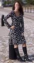 Bara Glad Maternity & Nursing Flinga Dress Black