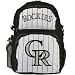 Colorado Rockies Youth White Pinstripe Embroidered Team Logo Backpack