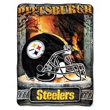 Pittsburgh Steelers 60"x80" Royal Plush Raschel Throw Blanket - Aggression Style