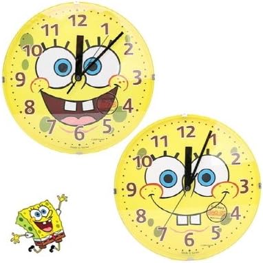 (Korean original) SpongeBob silent clock face - smiling