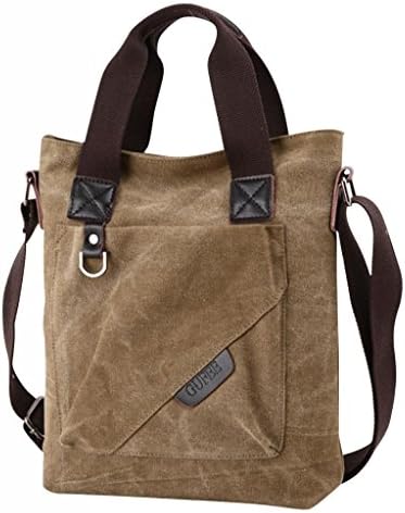 GFE Mens Smart Vintage Canvas Messenger Work Casual Ipad Shoulder Bag Khahi