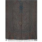 ShalinCraft Throw Blankets Pure Wool Asian Jacquard Pattern India 106 x 55