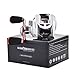New for 2016! KastKing WhiteMax 5.1:1 Low Gear Ratio Baitcasting Reel with 9 + 1 shielded stainless ball bearings, 6 magnet brake system, affordable price. Amazing! (White & Red, Right Handed)